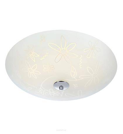 Plafon natynkowy okrągły biały nowoczesny FLEUR LED 43cm 107032 Markslojd kwiaty