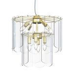 MD3523-8M-EGN NIRA LAMPA WISZĄCA ZŁOTA/GOLD ZUMALINE - 3