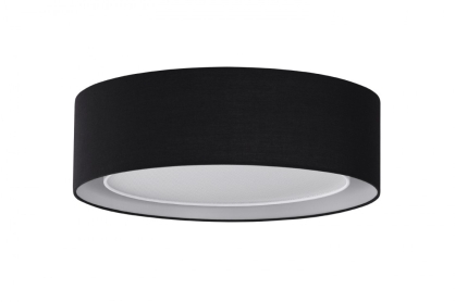 Plafon lampa sufitowa MILO XL AZ3331 Azzardo Czarny materiałowy klosz akrylowa przesłona 