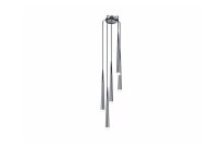 Lampa wisząca STYLO 5 AZ0134 Azzardo Smukłe stożkowe zwisy umieszczone na okrągłej podsufitce  chrome - 2