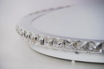 Plafon GALLANT 38 ROUND AZ1592 Azzardo Okrągły o średnicy 38 cm ozdobiony kryształkami LED - 3
