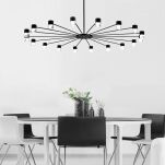 Lampa wisząca GALILEO 0051.31 Vivida International Czarna nowoczesna  - 2