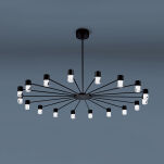Lampa wisząca GALILEO 0051.31 Vivida International Czarna nowoczesna  - 4