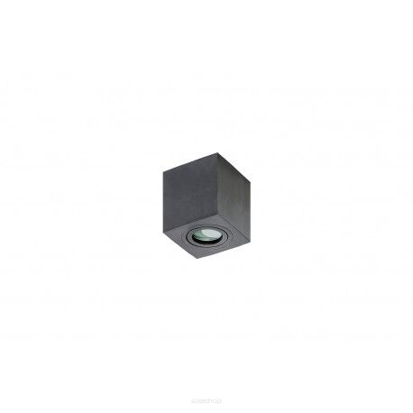 Plafon lampa sufitowa BRANT SQUARE AZ2878 Azzardo Minimalistyczna kostka czarna IP44