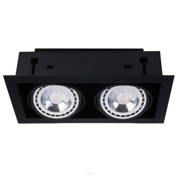Lampa wpuszczana DOWNLIGHT ES111 II Nowodvorski 9570 Podwójna egulowana czarna 