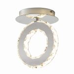 Kryształowa lampa sufitowa GIRONA LED chrom Zuma Line MX3713-1-3CT - 3