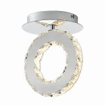 Kryształowa lampa sufitowa GIRONA LED chrom Zuma Line MX3713-1-3CT - 2