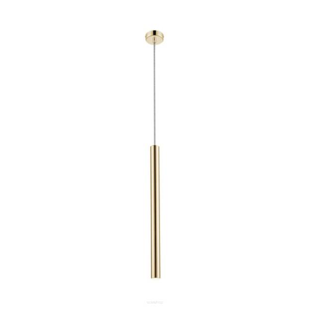 Lampa wisząca LOYA P0461-01A-K4K4 Zuma Line Błyszczący złoty tuba 50 cm średnica 3.2 cm