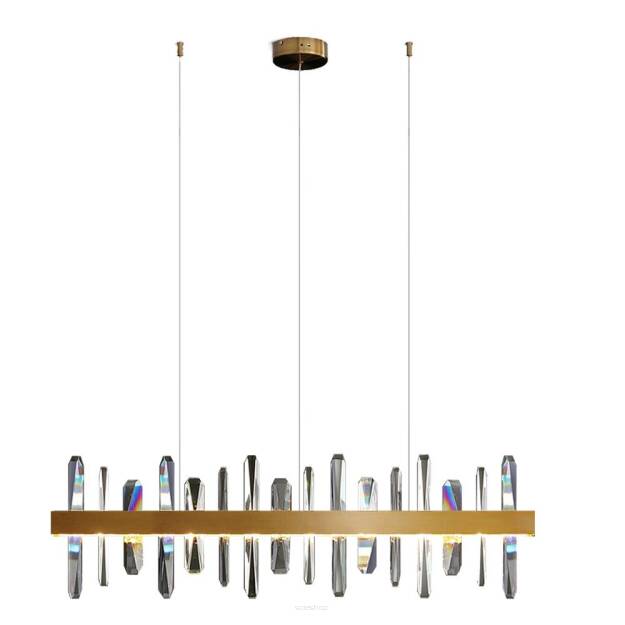 Lampa wisząca arctic led złota 100 cm step into design kryształ MP0099 gold