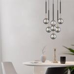 Lampa wisząca ARCTURUS czarna zwisy 7x G9- P0574-07F-SDFZ Zuma Line - 3