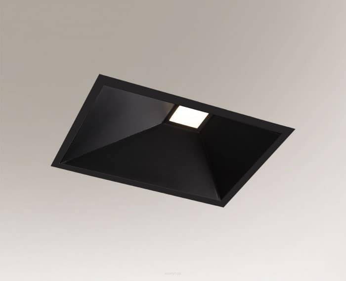 Lampa wpuszczana UBE IL 3369 Shilo Nowoczesna LED czarna 26 cm