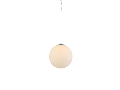 Lampa wisząca WHITE BALL 30 AZ2516 Azzardo Minimalistyczna szklana w kształcie kuli w kolorze białym średnica 30 cm