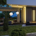 Lampa zewnętrzna CUMULUS M 9715 Nowodvorski Wisząca kula ᴓ 45 cm - 2