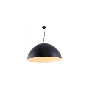 Lampa wisząca MAGMA 90 AZ1402 Azzardo Półokrągły klosz z metalu czarno/biały średnica 90 cm