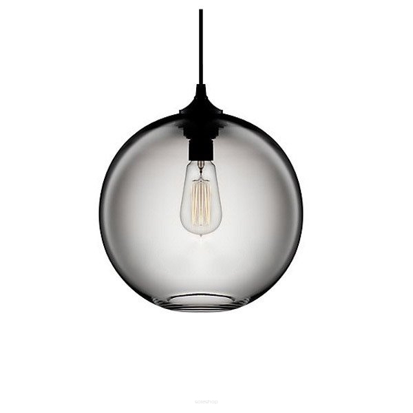 Lampa wisząca LOVE BOMB szara  kula 25 cm ST-5012 smoke Step into design