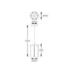 MD3523-1-EBCN NIRA LAMPA WISZĄCA CZARNA/BLACK ZUMALINE - 4