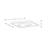 MX3889-1B-3BGT LENS LAMPA SUFITOWA CZARNA-ZŁOTA ZUMALINE - 6