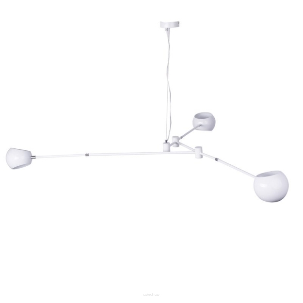 Lampa wisząca ASTRONOMY-3 biała 175 cm nowoczesna Step into design ST-5335B-3 WHITE rozłożysta