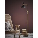Lampa podłogowa skandynawska Larry Czarno-Złoty 106972 Markslojd - 2