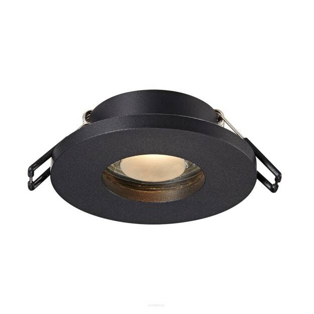 Lampa łazienkowa CHIPA DL ARGU10-034 ZumaLine Wpuszczana IP54 czarna średnica 8.5 cm