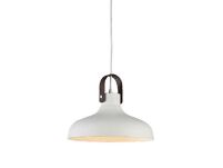 Lampa wisząca TESSIO 30 AZ1289 Azzardo W stylu loftowym metal/skóra klosz o średnicy 30 cm - 2