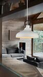 Lampa wisząca TESSIO 30 AZ1289 Azzardo W stylu loftowym metal/skóra klosz o średnicy 30 cm - 3