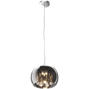 Lampa wisząca P0076-03E-F4FZ Zuma Line Chromowany klosz + kryształki