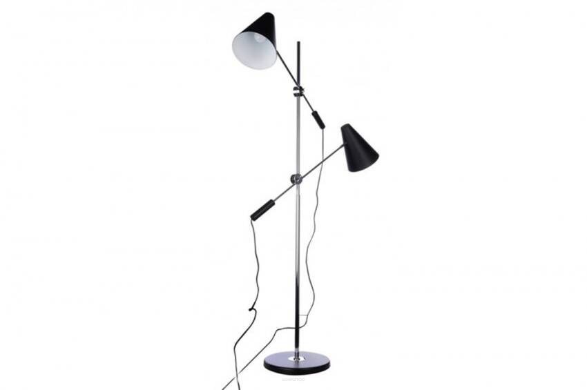 Lampa podłogowa KAJA AZ1082 Designerska stożkowe klosze czarna