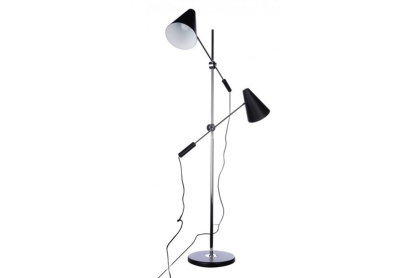 Lampa podłogowa KAJA AZ1082 Designerska stożkowe klosze czarna