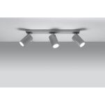 Lampa Sufitowa Listwa Spot Plafon RING 3 szary LED! SOLLUX LIGHTING SL.0451 - 2