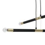 Lampa wisząca BASTONE BLACK/GOLD 4xE14 MILAGRO MLP6564 - 2