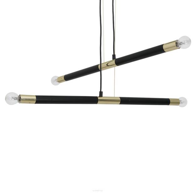 Lampa wisząca BASTONE BLACK/GOLD 4xE14 MILAGRO MLP6564