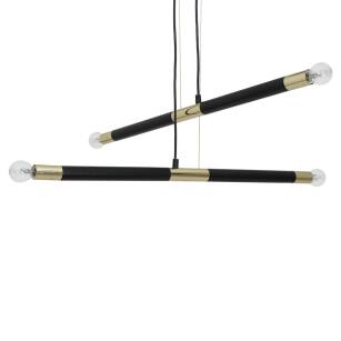 Lampa wisząca BASTONE BLACK/GOLD 4xE14 MILAGRO MLP6564