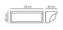 Kinkiet zewnętrzny MONA MN19301 SU-MA LED 13W  - 2