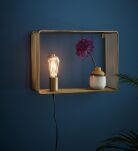 Kinkiet SHELF Złoty 1L 107815 siateczka skandynawski minimalistyczny - 2