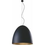 Lampa wisząca EGG XL 9026 Nowodvorski Imponująca półokrągła lampa czarna+złota - 3