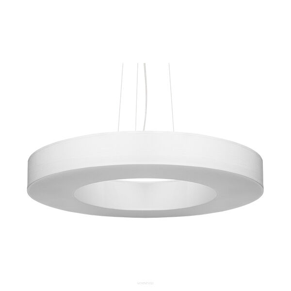 Wisząca lampa Żyrandol SATURNO SLIM 70 Biały Abażur Tworzywo Sztuczne SOLLUX LIGHTING SL.0753