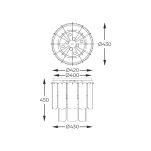 MX3523-8M-EGN NIRA LAMPA SUFITOWA ZŁOTA/GOLD ZUMALINE - 3