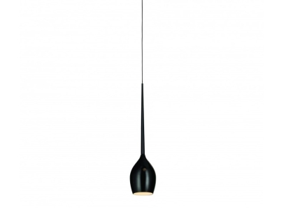 Lampa wisząca IZZA 1 AZ0130 Azzardo Minimalistyczna z oryginalnym kielichowym kloszem w kolorze czarnym shiny black