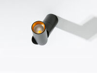 Lampa sufitowa SANTOS AZ2416 Azzardo Techniczna łamana tuba czarna ze złotym akcentem  - 3