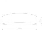 Plafon Laguna 9xE27 kremowy Ø100 8962 - 2