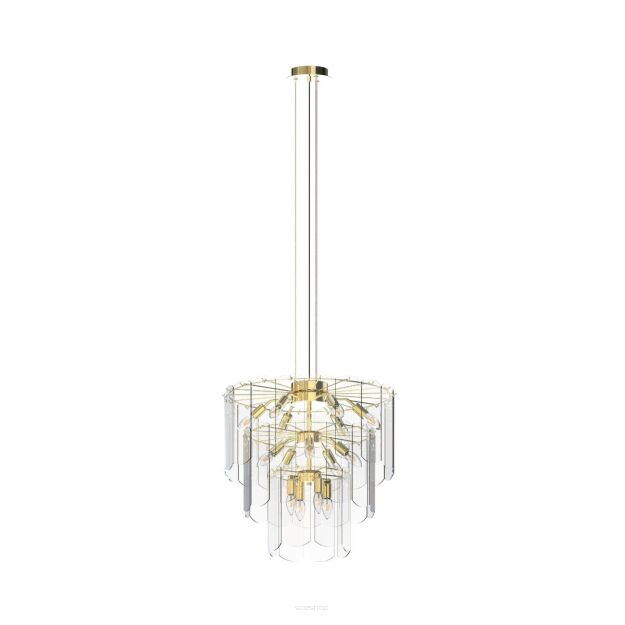 MD3523-14L-EGN NIRA LAMPA WISZĄCA ZŁOTA/GOLD ZUMALINE