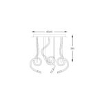2023573-BK BALBO LAMPA SUFITOWA CZARNA/BLACK ZUMALINE - 2