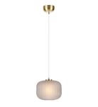 Lampa wisząca SOBER 107919 Markslojd MOSIĘŻNA DYMIONY PRĄŻKOWANY KLOSZ - 2