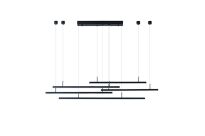 Lampa wisząca MERLO AZ3184 Azzardo Czarna nowoczesna kompozycja LED  - 2