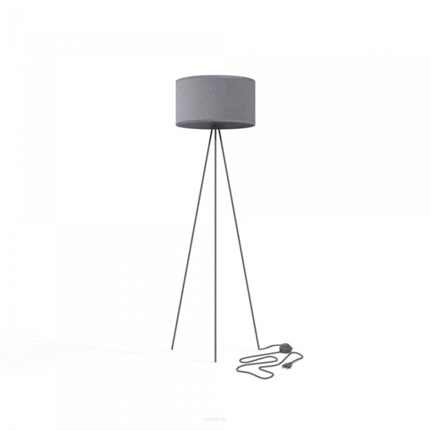 Lampa podłogowa Cadilac I E27 szara 156cm 7992