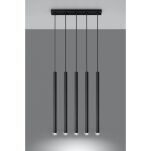 Lampa Wisząca PASTELO 5 Czarna SOLLUX LIGHTING SL.0472 - 2
