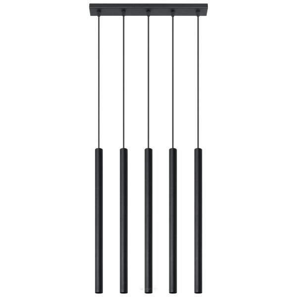 Lampa Wisząca PASTELO 5 Czarna SOLLUX LIGHTING SL.0472