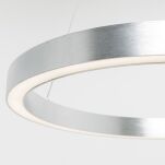 Stylowa lampa wisząca CARLO PL200910-500-SL Zuma Line Srebrna LED 50 cm - 3