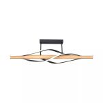 C230857003 BAEZ LAMPA SUFITOWA CZARNA+DREWNO/BLACK+WOOD ZUMALINE - 2
